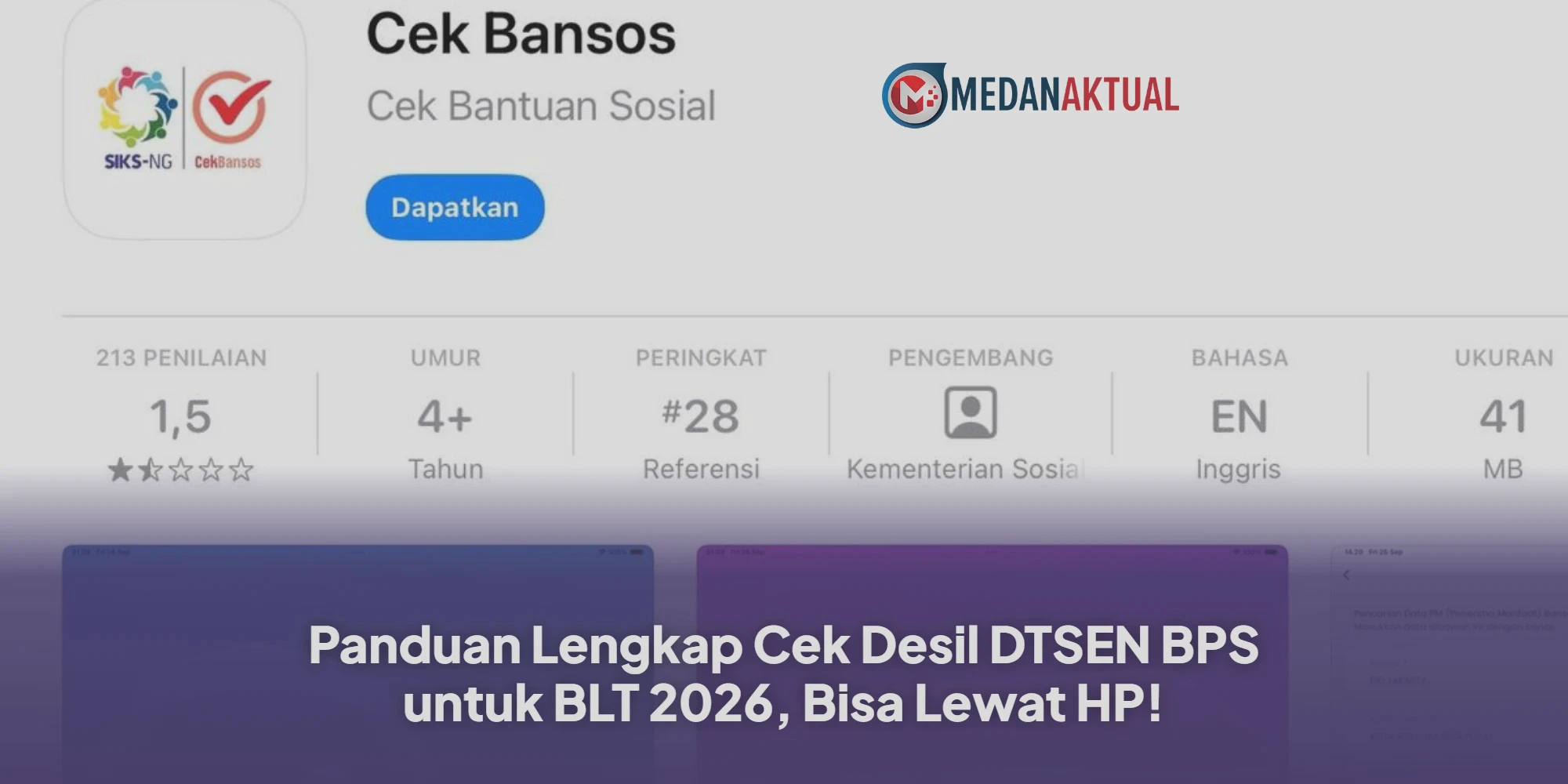 Cara Cek Desil DTKS BPS untuk BLT 2026 Secara Lengkap Melalui HP