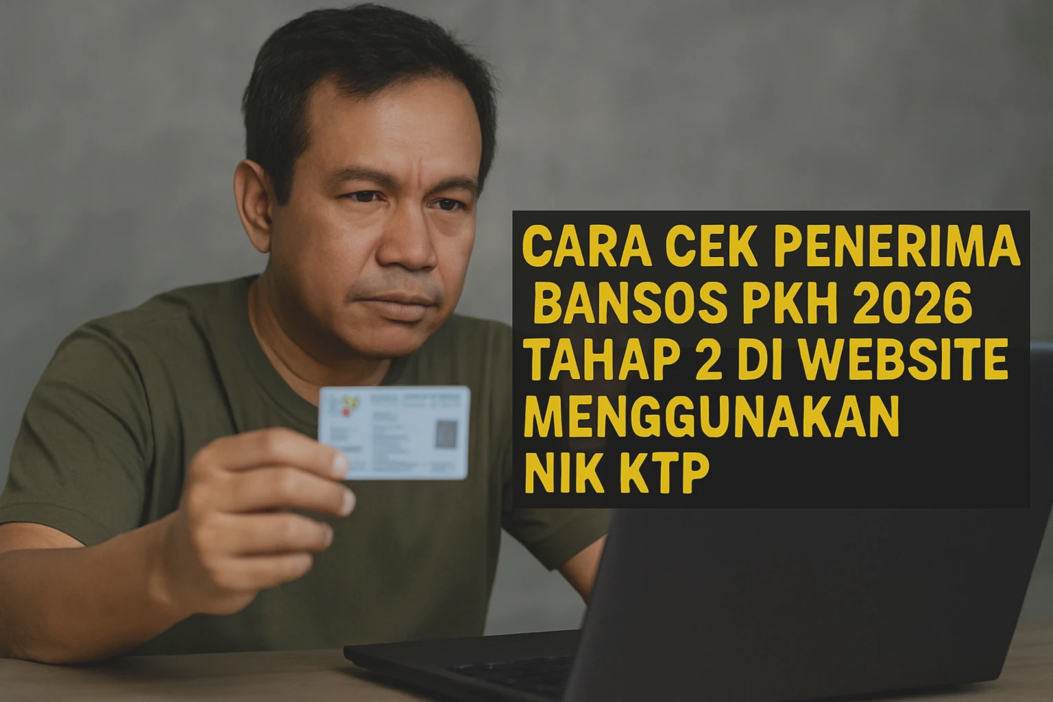 Cara Cek Penerima Bansos PKH 2026 Tahap 2 di Website Menggunakan NIK KTP