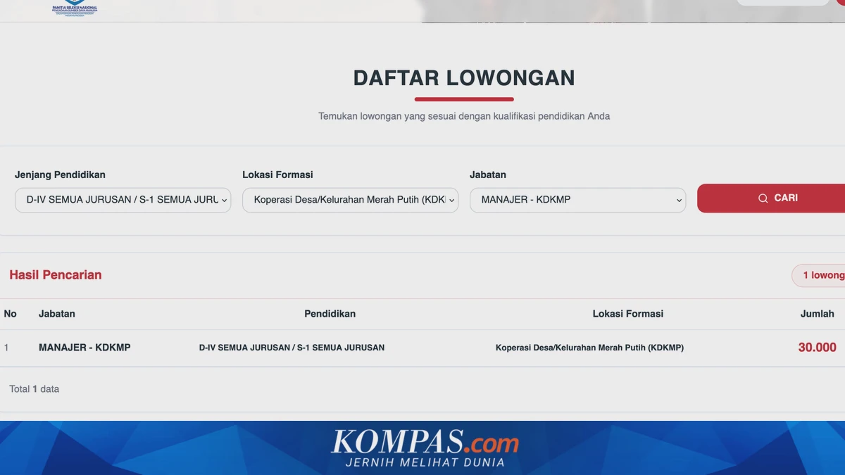 Cara Daftar Rekrutmen KDMP dan KNMP Melalui phtc.panselnas.go.id untuk Jadi Pegawai BUMN