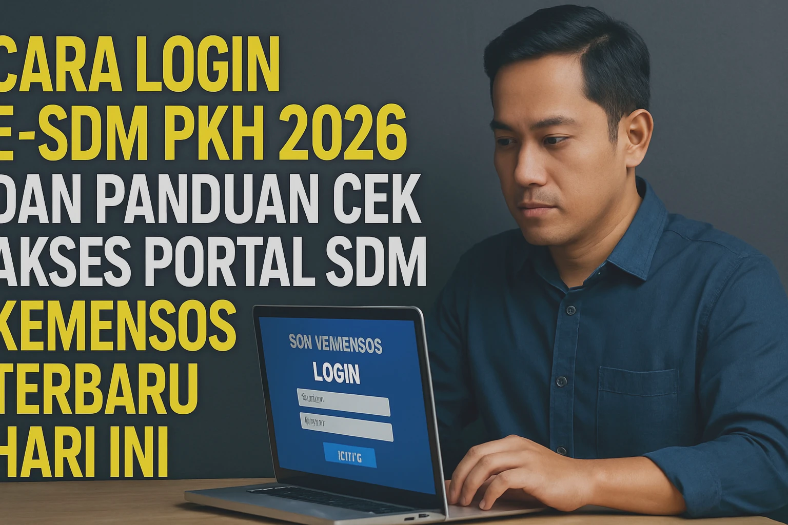Cara Login E-SDM PKH 2026 dan Panduan Cek Akses Portal SDM Kemensos Terbaru Hari Ini