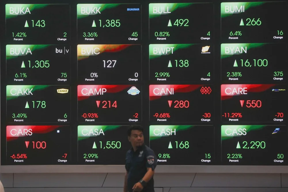 Indeks Bisnis-27 Melemah di Akhir Perdagangan, Saham BRPT dan DSNG Berguguran