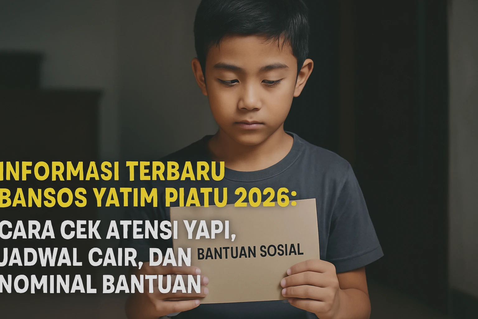 Informasi Terbaru Bansos Yatim Piatu 2026: Cara Cek ATENSI YAPI, Jadwal Cair, dan Nominal Bantuan