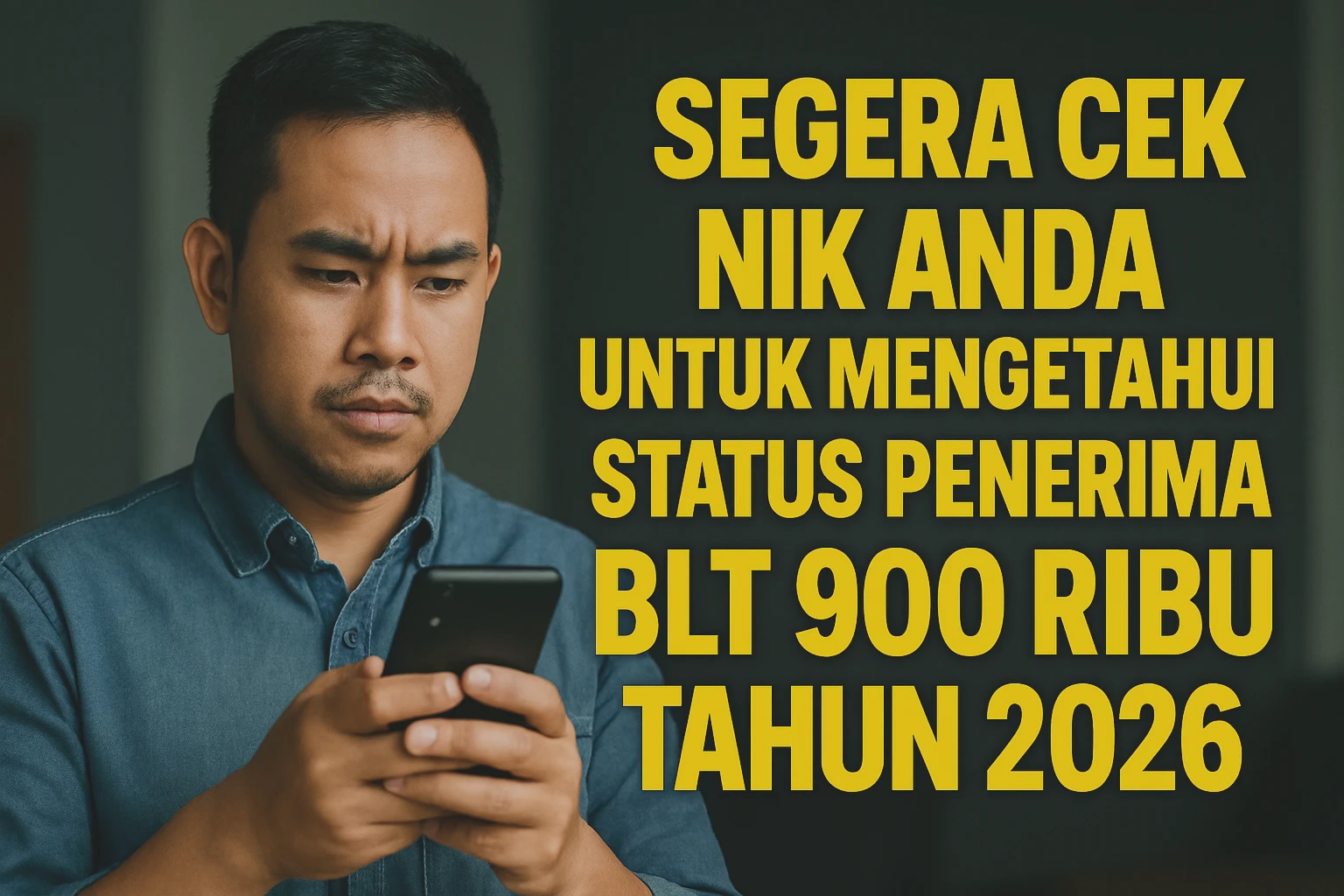 Segera Cek NIK Anda untuk Mengetahui Status Penerima BLT 900 Ribu Tahun 2026