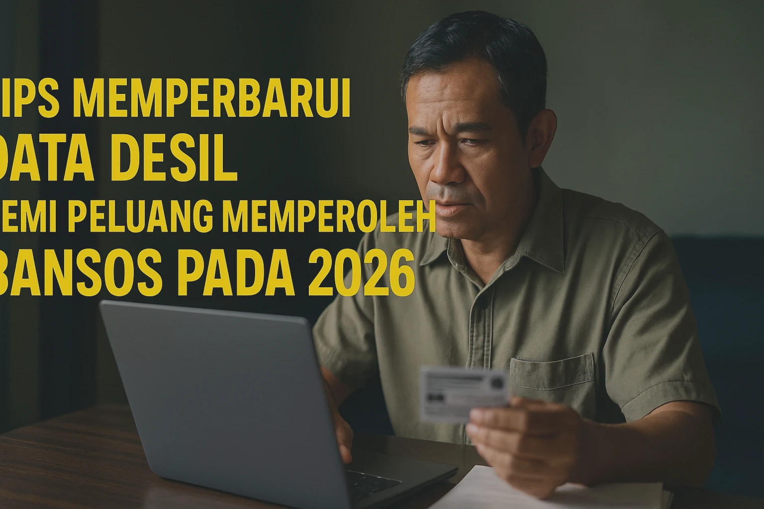 Tips Memperbarui Data Desil demi Peluang Memperoleh Bansos pada 2026